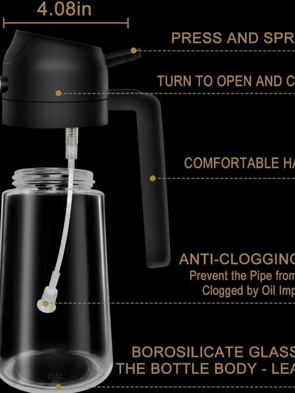 Oil Dispenser Pouring & Spray - Picture 2 of 4